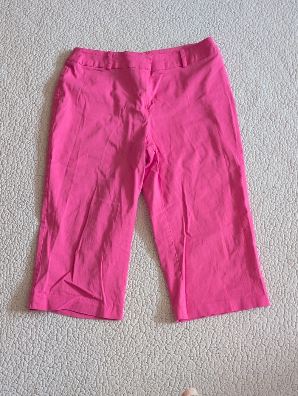 Vintage 90's Briggs Cotton Blend Cropped Capri Slacks Careerwear Preppy Pink 14